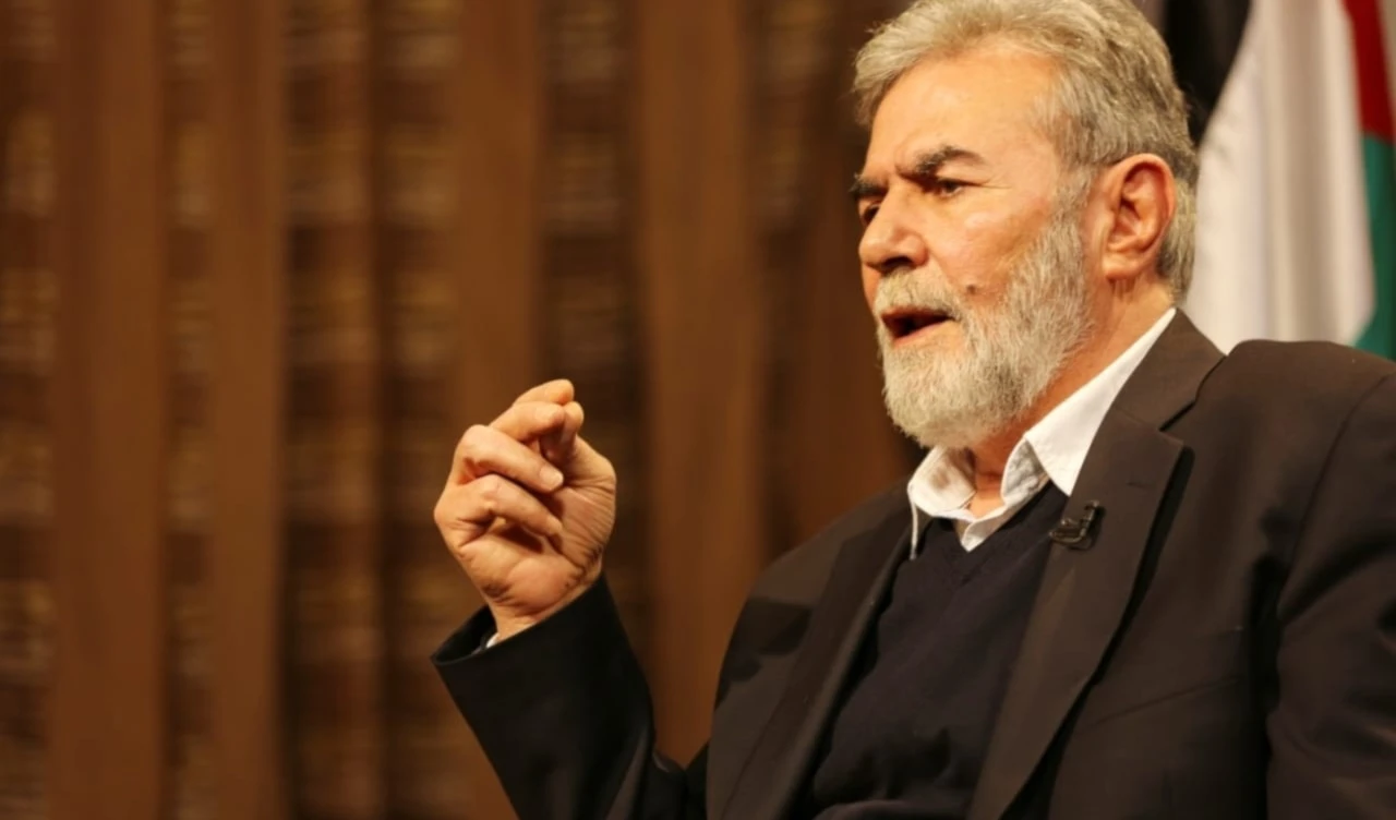 El secretario general del Movimiento de la Yihad Islámica, Ziad al-Nakhalah.