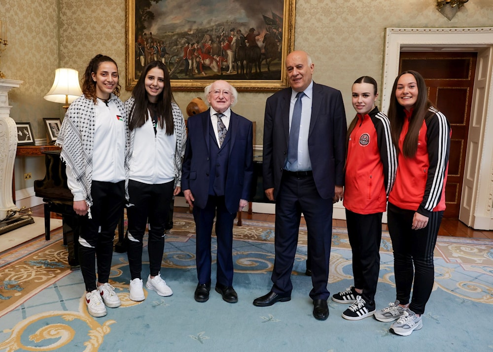 Amistoso de fútbol en Irlanda en solidaridad con Palestina.