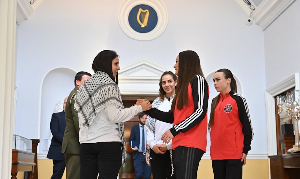 Amistoso de fútbol en Irlanda en solidaridad con Palestina.