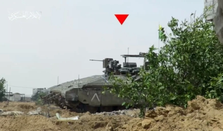 Enfrentamientos a corta distancia en Jabalia.