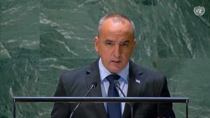 Representante permanente de Cuba en la ONU, Ernesto Soberón.