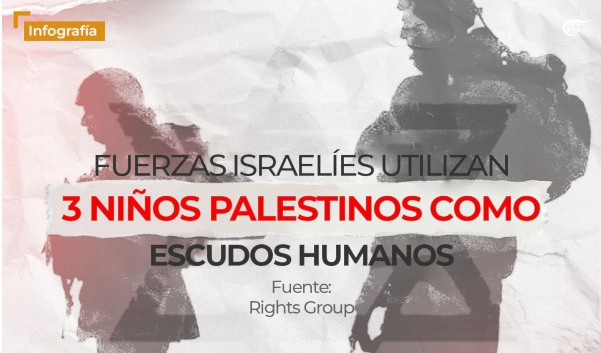 Fuerzas israelíes utilizan tres niños palestinos como escudos humanos