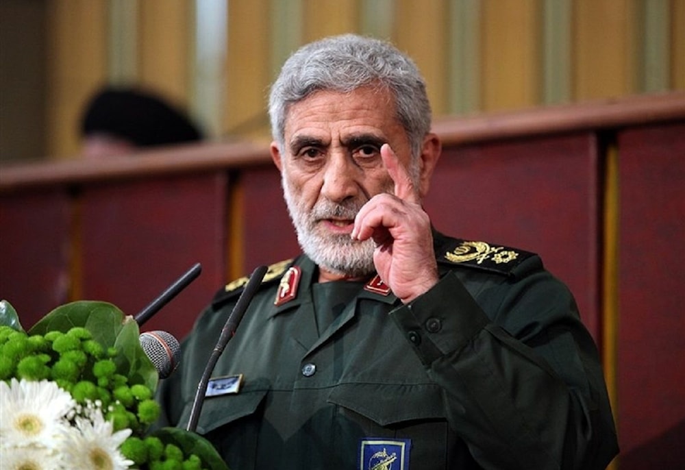 Comandante de la Fuerza Quds de la Guardia Revolucionaria de Irán, el general de brigada Ismail Qaani