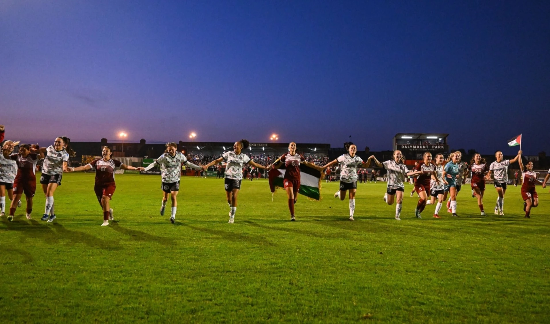 Goles de solidaridad con Palestina desde Irlanda.