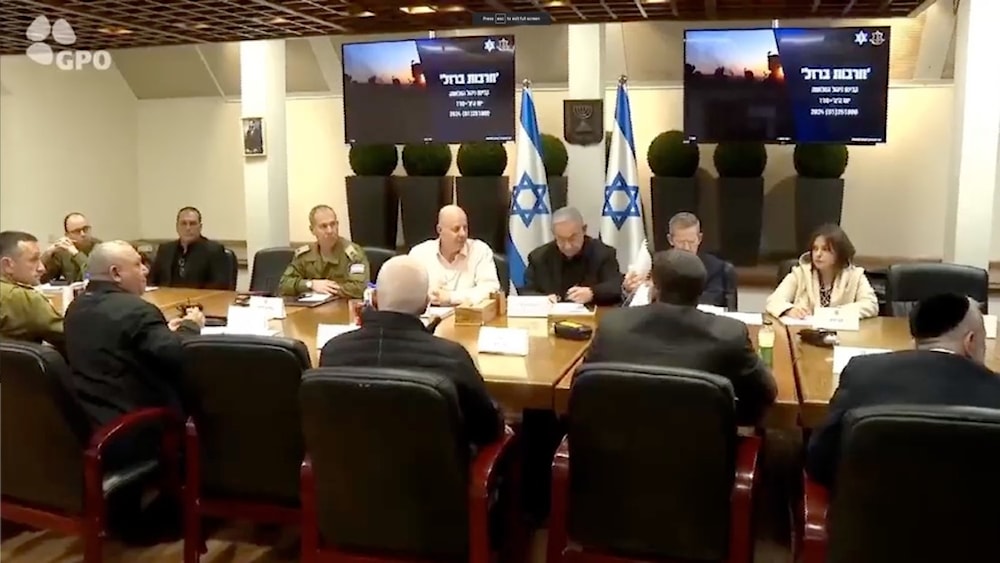 Gabinete de guerra Israelí.