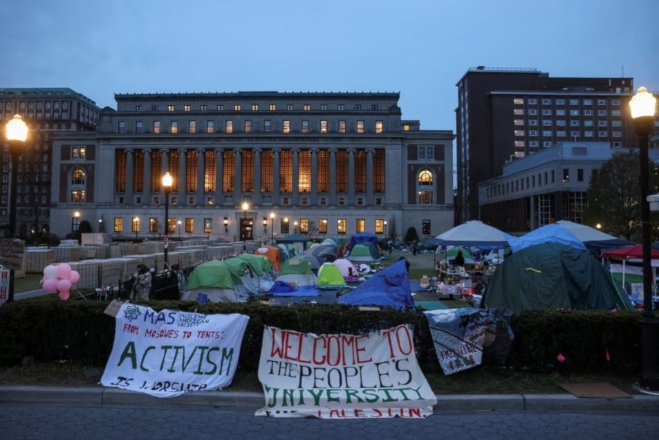 Protestas estudiantiles en universidades de Estados Unidos. 