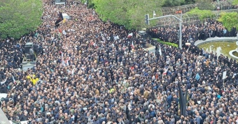 Las imágenes mostraron una gran participación en las ceremonias de despedida.