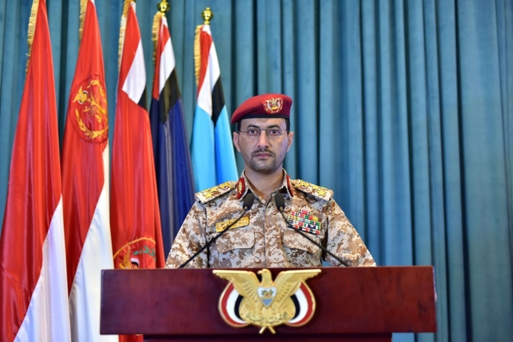 El portavoz de las Fuerzas Armadas de Yemen, el general de brigada Yahya Sari.