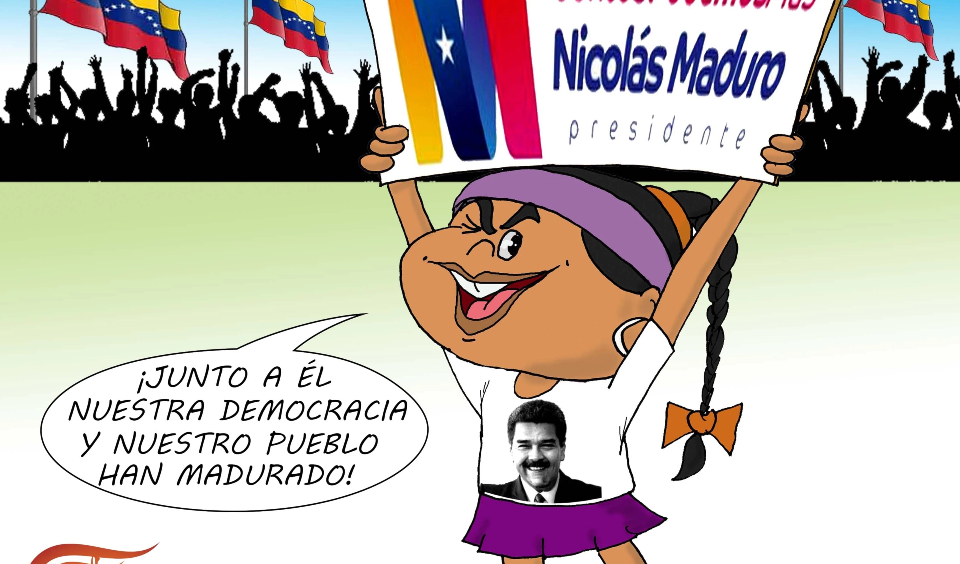 ¡Por Maduro más! ¡Por Maduro más!