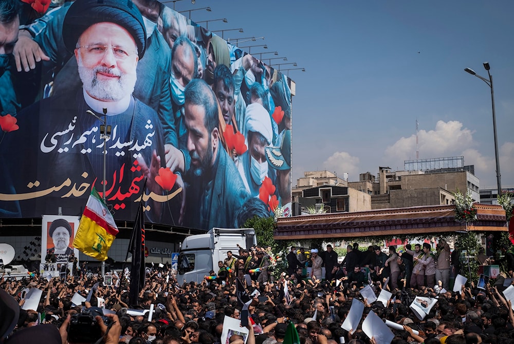 Miles de personas acudieron a todos los puntos de Irán donde se le rindieron honores al fallecido presidente Ebrahim Raisi.  