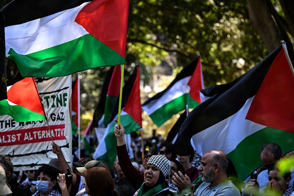 Australianos rechazan masacre israelí en la Franja de Gaza.