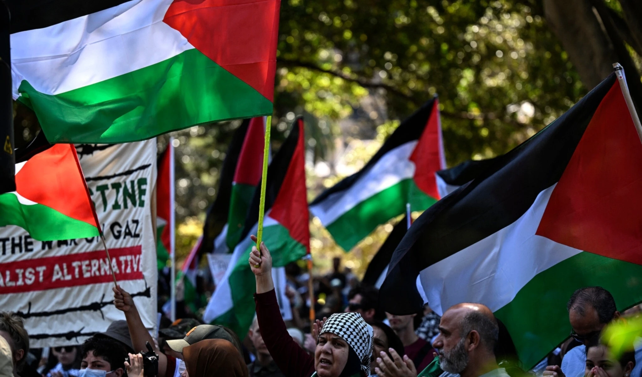 Australianos rechazan masacre israelí en la Franja de Gaza.