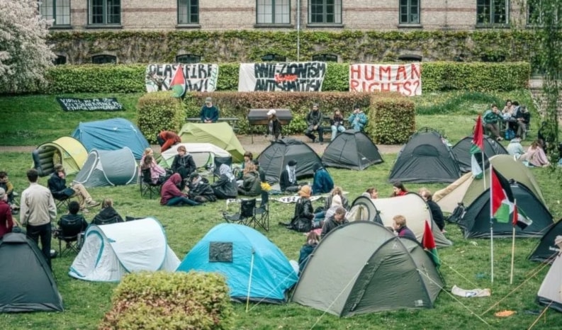 Estudiantes de la Universidad de Copenhague rechazan agresión de 