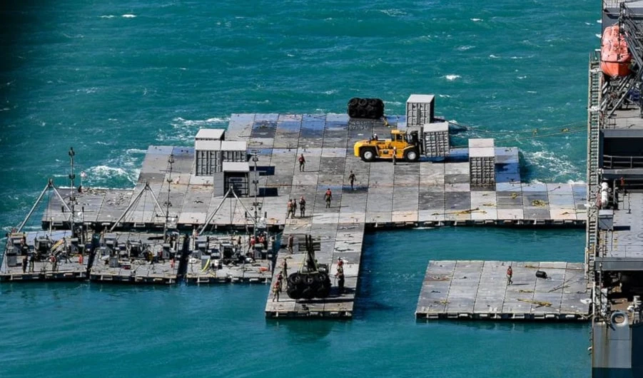 Se suspende entrega de ayuda en muelle de Gaza por daños constructivos Se suspende entrega de ayuda en muelle de Gaza por daños constructivos