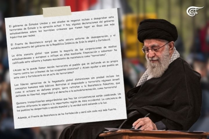 Líder de Irán elogió a universitarios de EE.UU. por defender a Gaza
