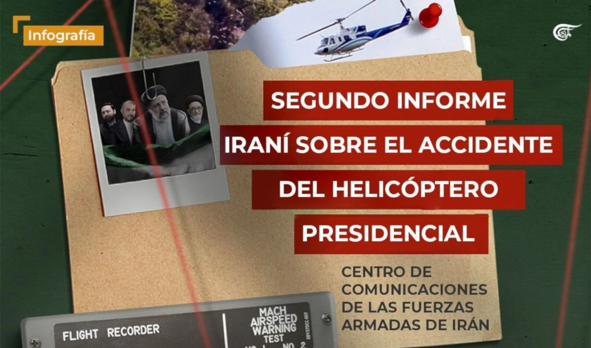 Segundo informe iraní sobre el accidente del helicóptero presidencial