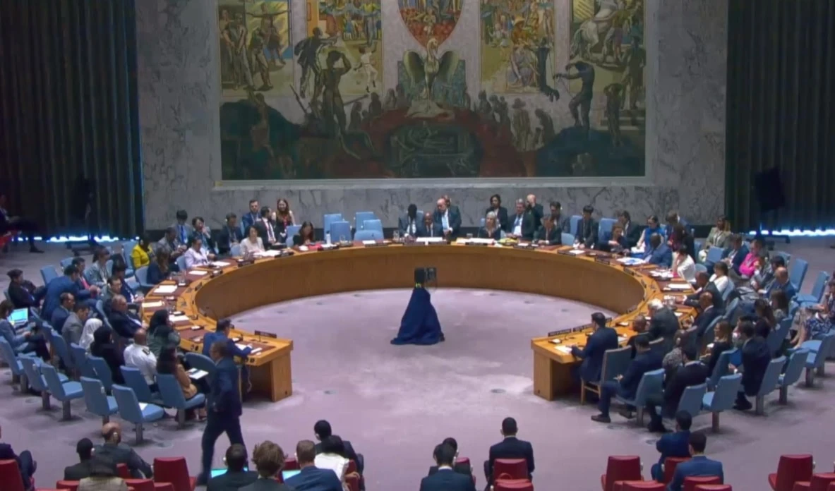 Consejo de Seguridad de la ONU durante sesión sobre situación en Medio Oriente