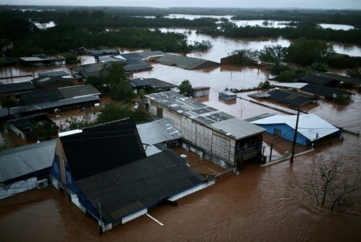 El sur de Brasil sufre las peores inundaciones en 80 años. Foto: EFE. 