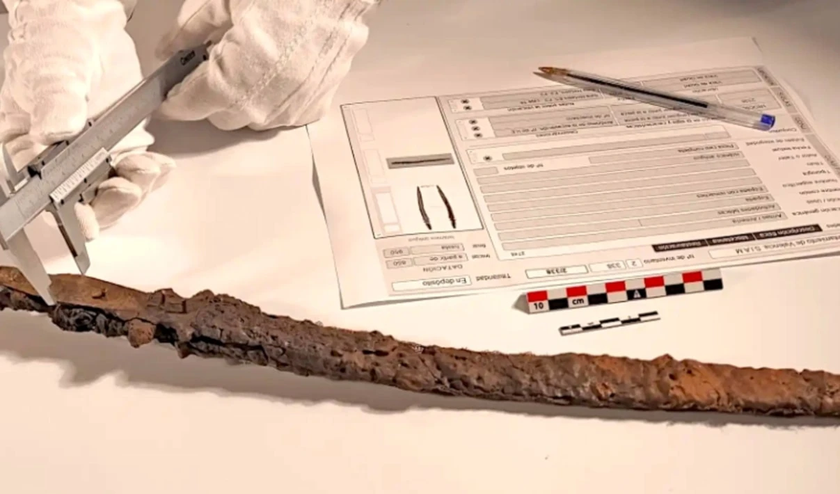 La espada Excalibur de España data del período islámico. Foto: Ayuntamiento de Valencia. La espada Excalibur de España data del período islámico. Foto: Ayuntamiento de Valencia.