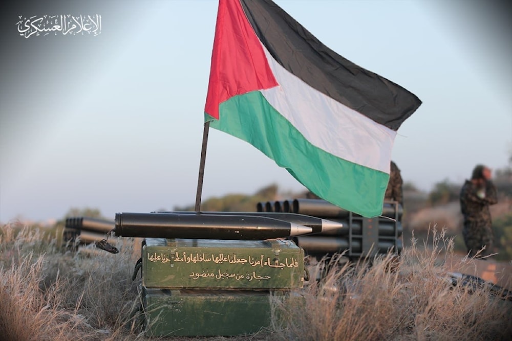 Sistema de misiles Rajum, utilizado por la resistencia palestina.