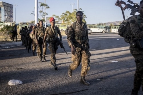 Efectivos del ejército etíope.