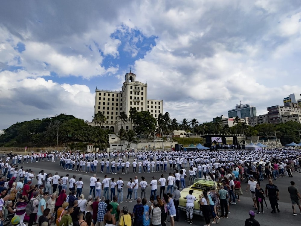 Cuba rompe récord mundial en rueda de casino gigante. Foto: EFE.