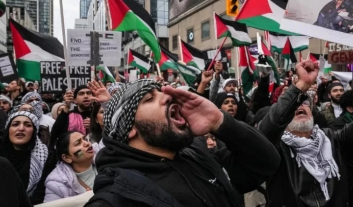 Organizaciones en Candá piden detener el comercio militar con "Israel".