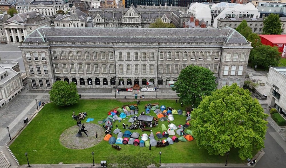  La Universidad Trinity, en Dublin, es escenario desde hace semanas de protestas contra la guerra israelí en Gaza.