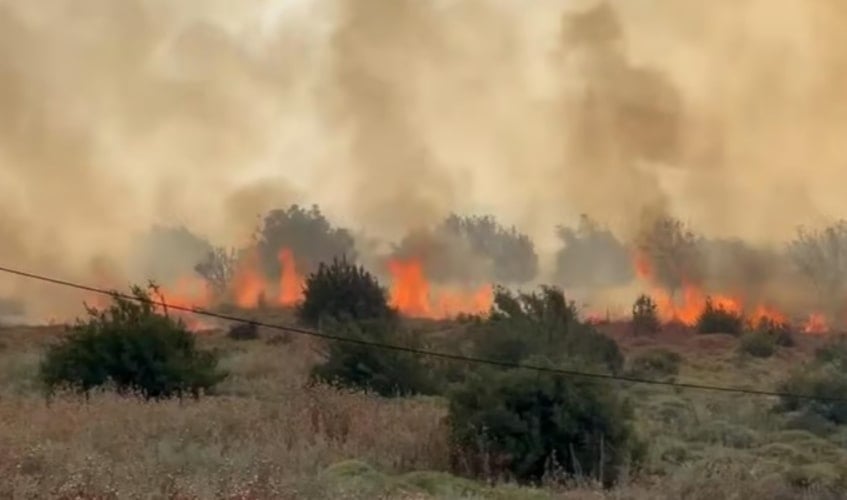 Provoca grandes incendios impacto de misiles de Hizbullah en diferentes puntos del frente norte israelí.