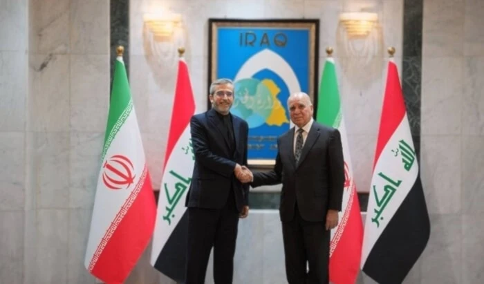 Ministro de Asuntos Exteriores de Irak recibe a ministro interino de Asuntos Exteriores de Irán