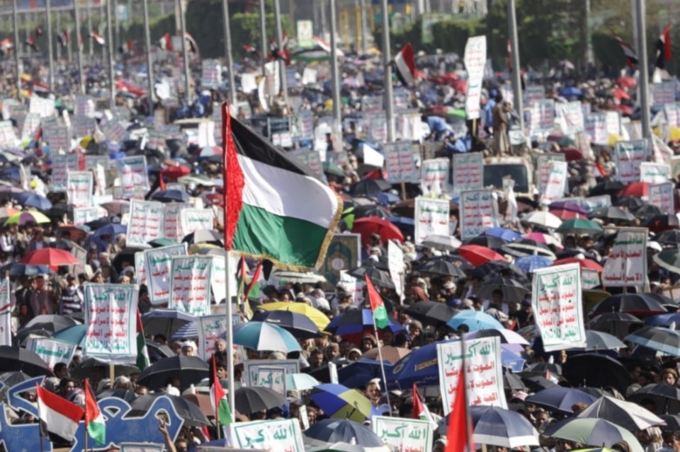 Marchas solidarias en Yemen reafirma su solidaridad con Palestina y el pueblo de Gaza.