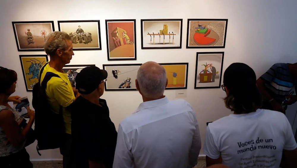 Arranca en Cuba Bienal del Humor Político en denuncia al fascismo. Foto: EFE. 