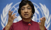 La presidenta del comité de investigación de la ONU en los territorios palestinos ocupados, Navi Pillay.