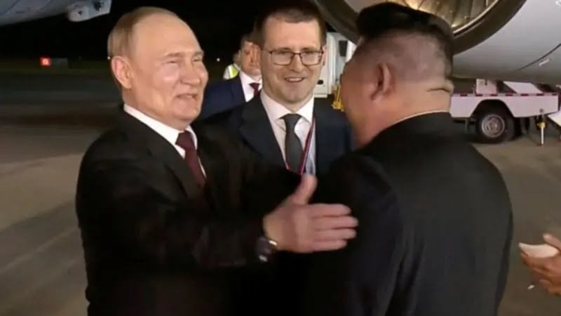 Presidente de Rusia, Vladimir Putin, a su llegada a Corea del Norte. (Kremlin)