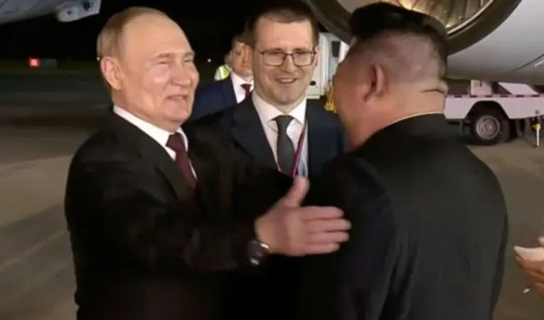 Presidente de Rusia, Vladimir Putin, a su llegada a Corea del Norte. (Kremlin)