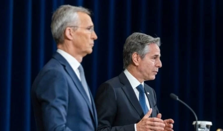 Rueda de prensa conjunta del secretario de Estado de EE. UU. y secretario general de la OTAN Rueda de prensa conjunta del secretario de Estado de EE. UU. y secretario general de la OTAN