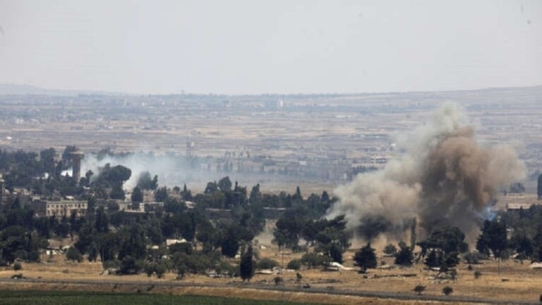 Ataque israelí contra base militar en Siria.
