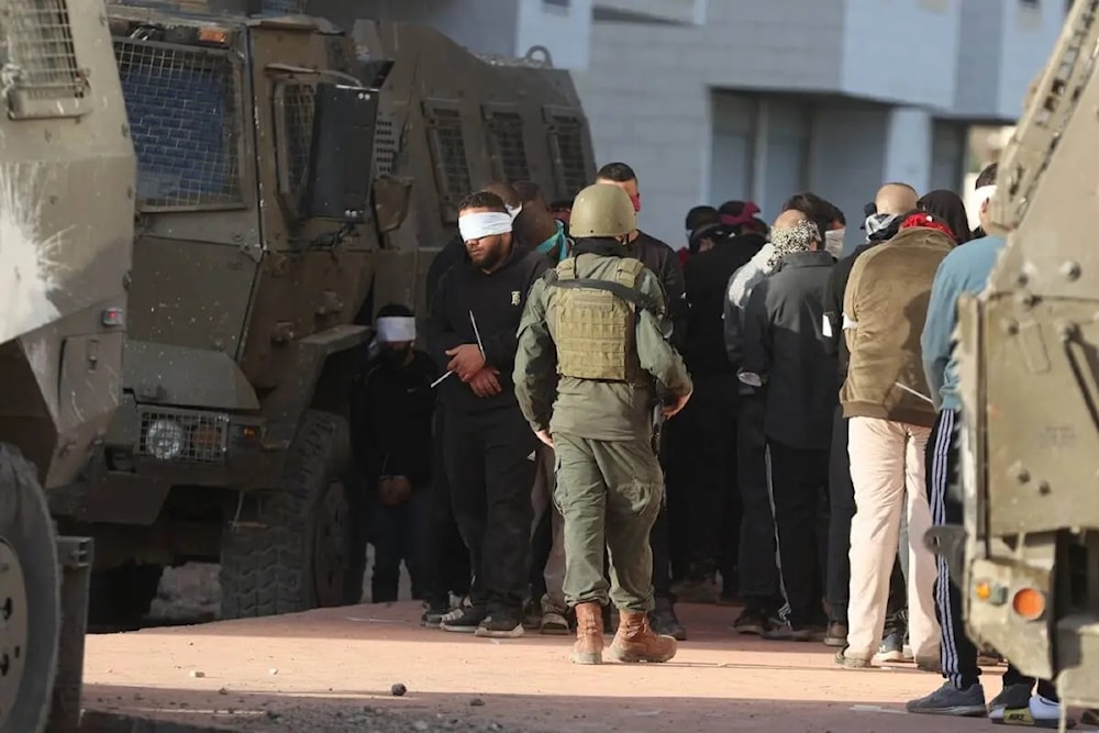 Fuerzas de ocupación israelíes arrestan palestinos en Cisjordania. 18 de enero 2024