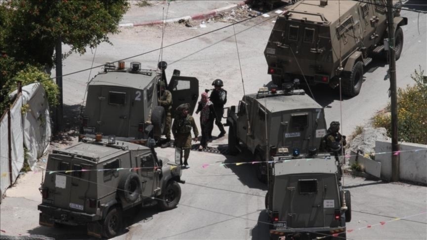 Fuerzas israelíes durante la irrupción en las aldeas de Cisjordania.