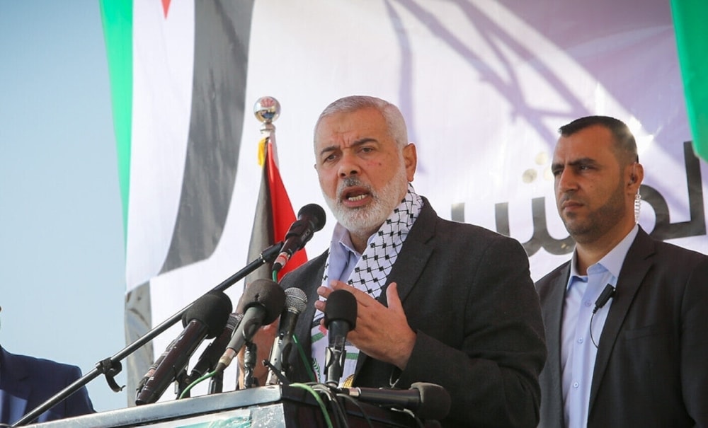 El jefe del Buró Político del movimiento de resistencia palestino Hamas, Ismail Haniyeh.