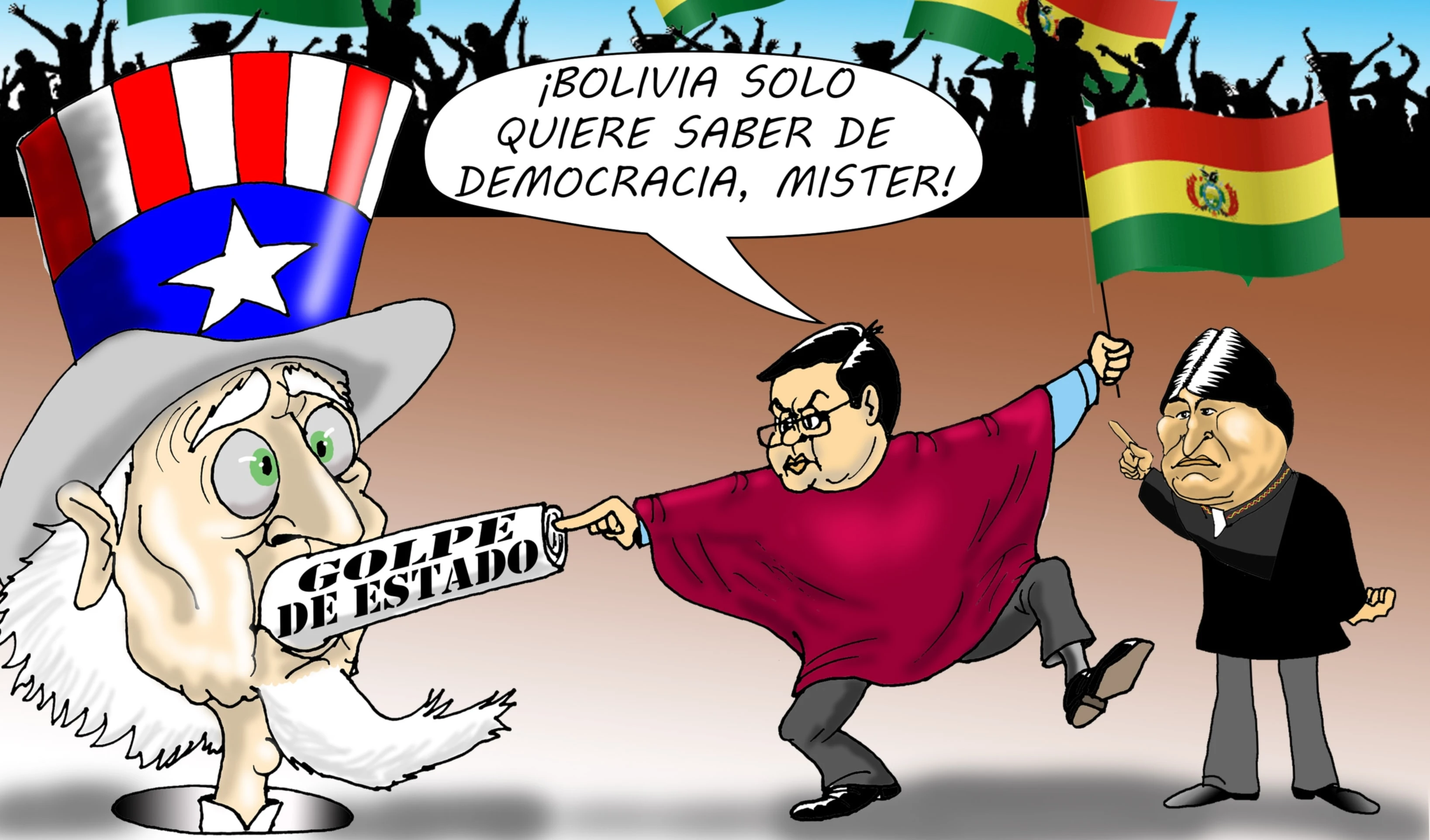 Reina la democracia en La Paz