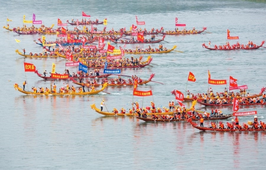 Fiesta de los Barcos Dragón atesora leyenda de la antigua China. Foto: Xinhua. 