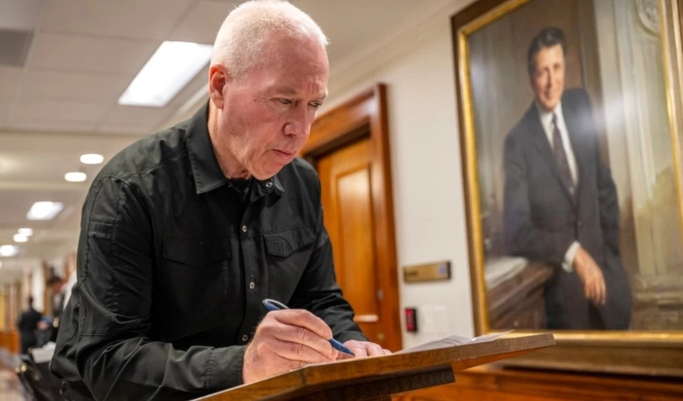 El ministro de Defensa (Guerra) israelí, Yoav Galant, durante su reciente visita al Pentágono, en EE. UU..