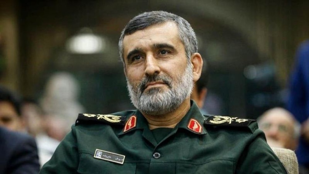 El comandante de la Fuerza Aeroespacial del Cuerpo de la Guardia Revolucionaria, general Ali Haji Zadeh.