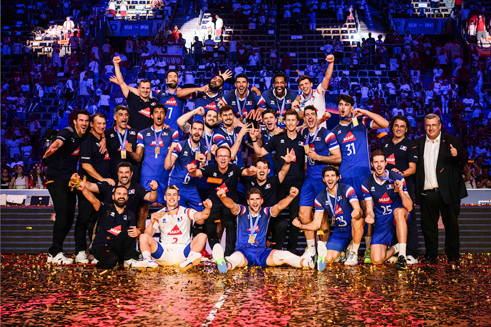 Francia triunfa en Liga de Naciones de voleibol. Foto FIVB.