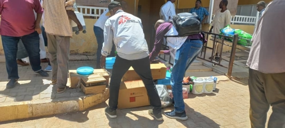Ayuda de Médicos Sin Fronteras a un hospital en el estado de Gezira, Sudán