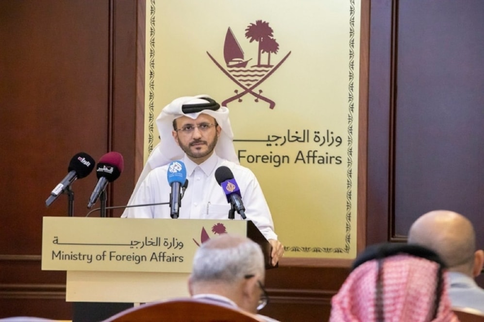 El portavoz del Ministerio de Relaciones Exteriores de Qatar, Majed Al-Ansari.