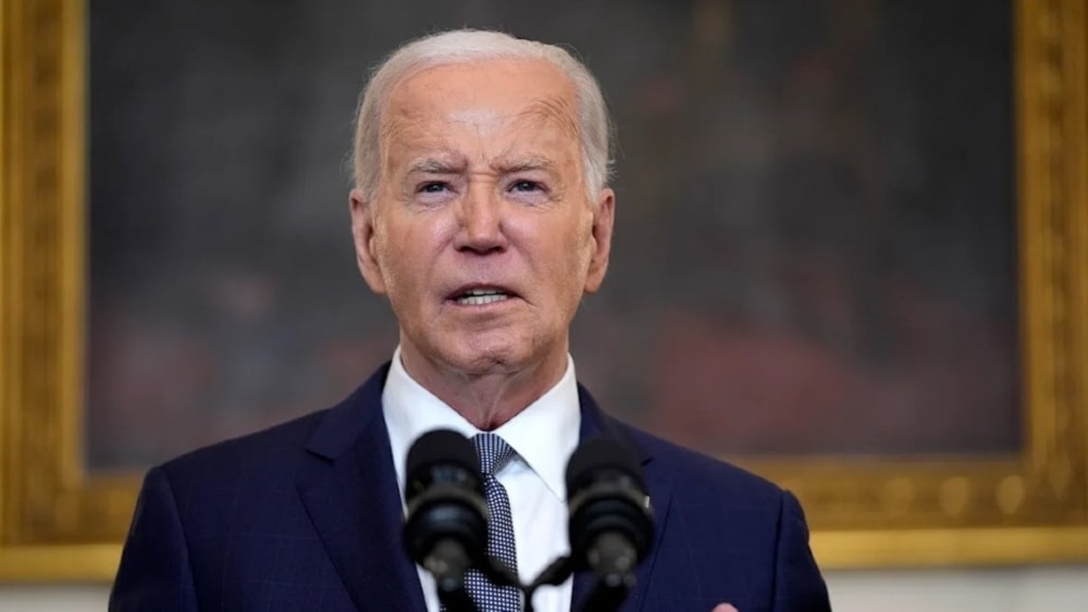 Presidente de Estados Unidos, Joe Biden, durante discurso en la Casa Blanca. 31 de mayo 2023 (AFP)