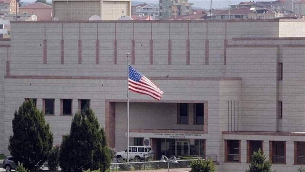 Entrada de la sede diplomática de EE.UU. en Beirut, Líbano. 