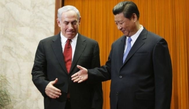 Presidente chino, Xi Jinping, y primer ministro israelí, Benjamín Netanyahu (archivo)